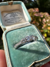 Load image into Gallery viewer, Vintage Platinum &amp; Diamond Three-Stone Ring

