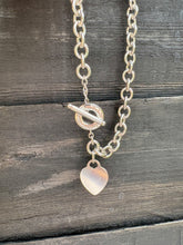 Load image into Gallery viewer, Hallmarked Sterling Silver Heart Tag Toggle Necklace by Tiffany &amp; Co.
