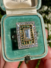 Load image into Gallery viewer, Geometric Diamond Ring set in 18ct Gold and Platinum
