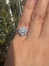 Load image into Gallery viewer, Diamond Flower Cluster Ring
