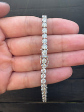 Load image into Gallery viewer, Platinum GIA Certified Diamond Tennis Bracelet – VS Clarity, G Colour
