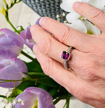 Load image into Gallery viewer, Pink Tourmaline and Diamond Ring in 18ct Yellow Gold and White Gold
