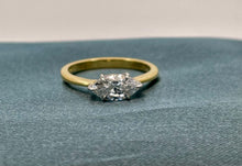 Load image into Gallery viewer, Fabulous 1ct Marquise Cut Solitaire Ring in 18ct Yellow Gold and Platinum
