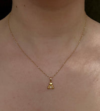 Load image into Gallery viewer, 18ct Gold Teddy Bear Necklace with Diamond Detail
