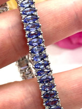 Load image into Gallery viewer, Tanzanite Diamond Bracelet
