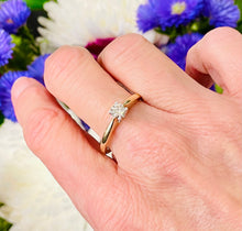 Load image into Gallery viewer, Solitaire Diamond Ring in 9ct Yellow Gold
