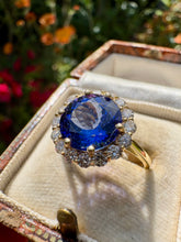 Load image into Gallery viewer, Tanzanite and Diamond Cluster Ring
