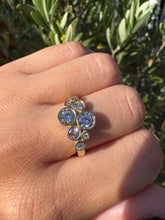 Load image into Gallery viewer, 18ct Gold Diamond Bubble Ring
