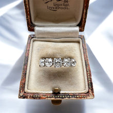 Load image into Gallery viewer, Stunning Five Stone Old Cut Diamond Ring
