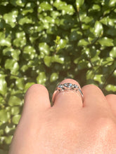 Load image into Gallery viewer, Aquamarine and Diamond Ring Set in Platinum
