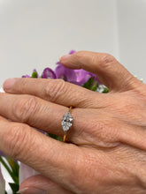 Load image into Gallery viewer, Fabulous 1ct Marquise Cut Solitaire Ring in 18ct Yellow Gold and Platinum
