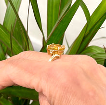 Load image into Gallery viewer, Citrine and Diamond Ring Set in 9ct Yellow Gold
