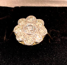 Load image into Gallery viewer, Diamond Daisy Cluster Ring
