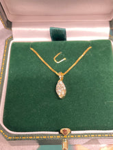 Load image into Gallery viewer, 1ct Marquise Cut Diamond Pendant in 18ct Yellow Gold
