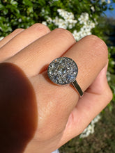 Load image into Gallery viewer, Vintage Platinum Diamond Cluster Ring
