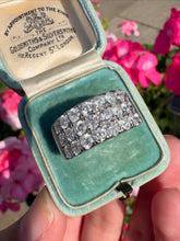 Load image into Gallery viewer, Vintage Diamond Cluster Ring - 9ct White Gold
