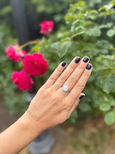 Load image into Gallery viewer, Platinum 1ct Diamond Cluster Ring
