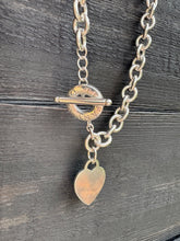 Load image into Gallery viewer, Hallmarked Sterling Silver Heart Tag Toggle Necklace by Tiffany &amp; Co.
