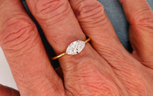 Load image into Gallery viewer, Fabulous 1ct Marquise Cut Solitaire Ring in 18ct Yellow Gold and Platinum
