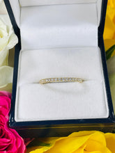 Load image into Gallery viewer, Half Eternity Diamond Ring Set in 18ct Yellow Gold
