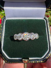 Load image into Gallery viewer, Vintage 5 Stone Diamond Ring in Platinum
