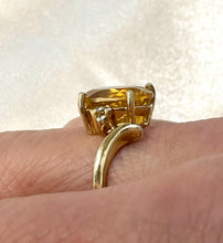 Load image into Gallery viewer, Citrine and Diamond Ring Set in 9ct Yellow Gold
