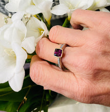 Load image into Gallery viewer, Pink Tourmaline and Diamond Ring in 18ct Yellow Gold and White Gold
