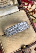 Load image into Gallery viewer, Vintage Diamond Triple Row Band
