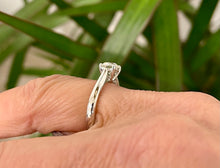 Load image into Gallery viewer, Solitaire Diamond Ring in 18ct White Gold
