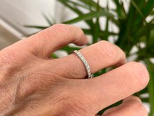 Load image into Gallery viewer, Half Eternity Diamond Ring in 18ct White Gold
