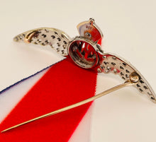 Load image into Gallery viewer, Diamond Set Sweetheart Brooch
