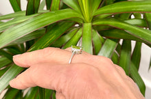 Load image into Gallery viewer, Peridot and Diamond Ring set in Platinum
