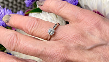 Load image into Gallery viewer, Solitaire Diamond Ring in 18ct White Gold
