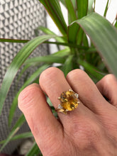 Load image into Gallery viewer, Citrine and Diamond Ring Set in 9ct Yellow Gold
