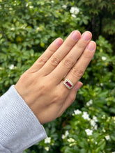 Load image into Gallery viewer, Vintage Ruby &amp; Diamond Ring in 18ct Yellow Gold

