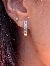 Load image into Gallery viewer, Princess-Cut Diamond Platinum Earrings
