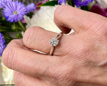 Load image into Gallery viewer, Solitaire Diamond Ring in 18ct White Gold
