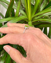 Load image into Gallery viewer, Peridot and Diamond Ring set in Platinum
