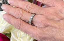 Load image into Gallery viewer, Half Eternity Diamond Ring Set in Platinum
