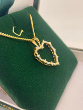 Load image into Gallery viewer, Diamond Set Heart Pendant in 18ct Yellow Gold
