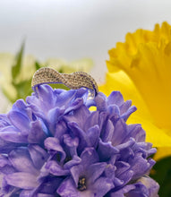 Load image into Gallery viewer, Three Row Diamond Ring with a Twist in 18ct White Gold
