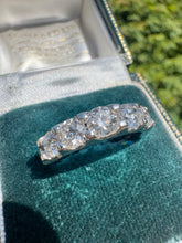 Load image into Gallery viewer, 1.52ct Diamond Five Stone Platinum Ring
