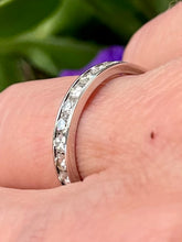 Load image into Gallery viewer, Half Eternity Diamond Ring in 14ct White Gold
