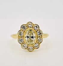 Load image into Gallery viewer, Diamond Cluster Ring in 18ct Yellow Gold
