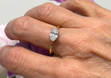 Load image into Gallery viewer, Fabulous 1ct Marquise Cut Solitaire Ring in 18ct Yellow Gold and Platinum
