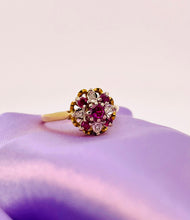 Load image into Gallery viewer, Ruby and Diamond Ring in 18ct Yellow Gold
