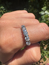 Load image into Gallery viewer, 1.25ct Round Brilliant Diamond Half Eternity Ring in 18ct White Gold

