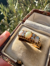 Load image into Gallery viewer, Diamond and Opal Ring in 18ct Gold

