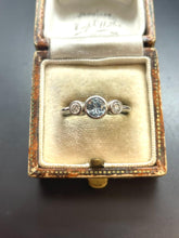 Load image into Gallery viewer, Aquamarine and Diamond Ring Set in Platinum
