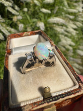 Load image into Gallery viewer, Opal &amp; Diamond Ring in White Gold
